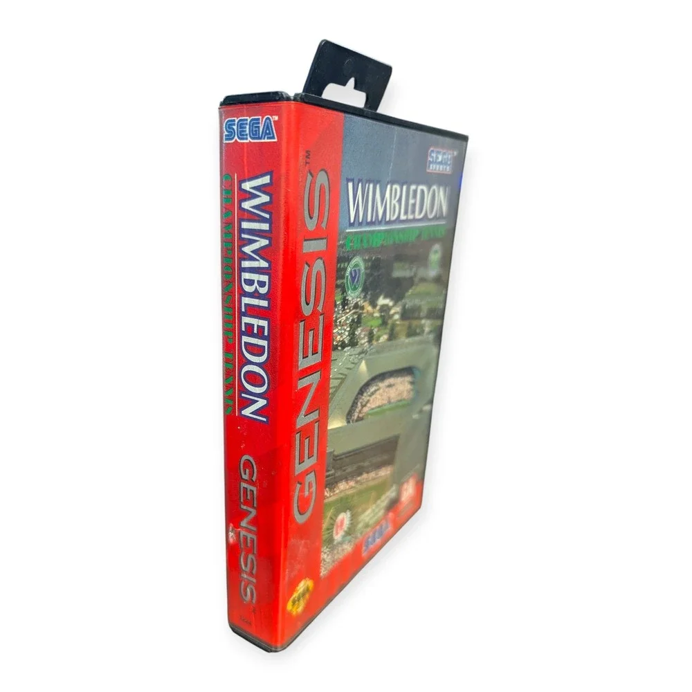 Wimbledon Championship Tennis Sega Genesis 1993 Sports Game Case‎ & Cartridge